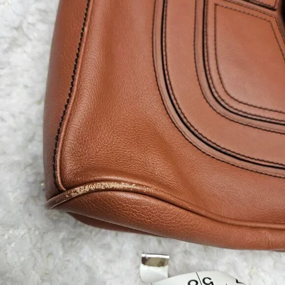 Marc Jacobs Vintage Brown Leather Flap Satchel - Picture 10 of 13